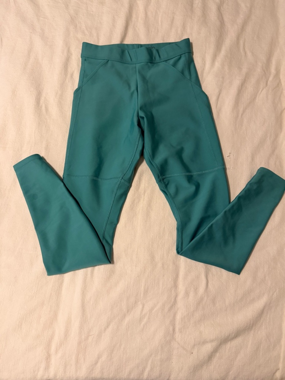 ALO Yoga Women's Teal Leggings - Stretch Active Tights